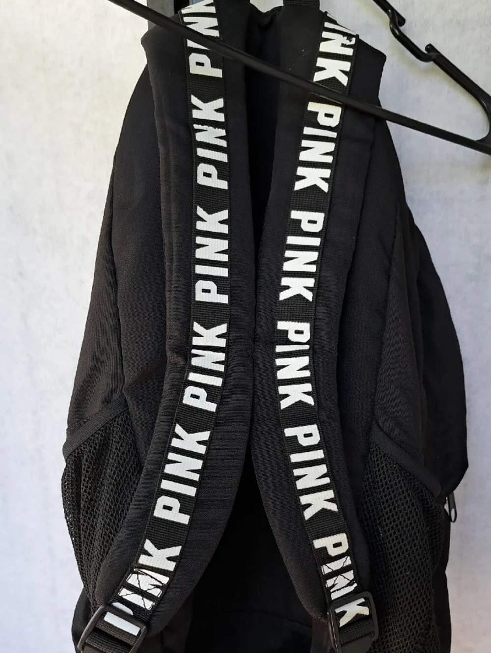 PINK Victoria's Secret Black Logo Backpack